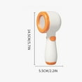 thumbnail image 6 of Carrot Shaped Baby Shower Sprinkler, 360° Adjustable Hair Washing Tool with 324 Soft Bristles, Rechargeable Battery, Suction Cup Bracket, Bath Brush & Nozzle Attachments, 6 of 9