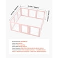 thumbnail image 5 of Dog Whelping Box, 60x59x23 in Transparent Plastic Dog Whelping Pen for X-Large Sized Dogs, Waterproof Puppy Playpen with Windows & Door Lock, Durable, 5 of 12