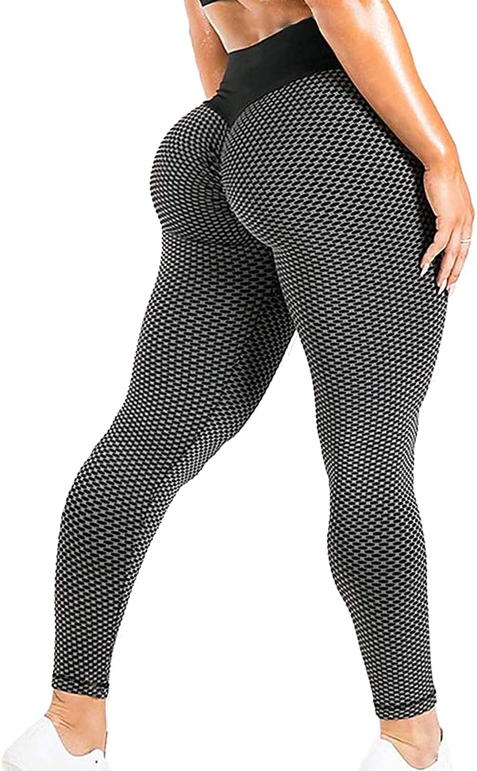 Women's High Waist Leggings Ruched Butt 