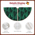 thumbnail image 4 of Daiia Mint Bird Feathers Drawing Merry Christmas Tree Skirt , Xmas Large Lace-up Tree Skirt, Santa Snowflakes Rustic Home Decorations New Year Party Farmhouse Decor-30", 4 of 7