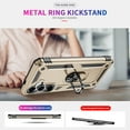 thumbnail image 2 of Decase Compatible with Samsung Galaxy S25+ 2025 Case+1-Pack Tempered Screen Protector, Military Grade Drop Protection Cover with 360° Rotating Kickstand, Heavy Duty Shockproof Phone Case,Gold, 2 of 7