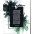 thumbnail image 2 of If by Rudyard Kipling - Powder Explosion Green by Quote Master, Canvas Wall Art, 16W x 20H, 2 of 2