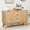 Oak, variant on LEFHDA 47.2" Mid Century Modern Buffet Sideboard Cabinet with 3 Drawers & 2 Doors — Kitchen Coffee Bar, Living Room Storage Cabinet with Adjustable Shelves