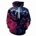 thumbnail image 2 of Venom spring and autumn men's 3D printing Venom hooded hoodie, 2 of 5