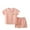 Orange, variant on Uxgjfwu Toddler Girls and Boys T-Shirt and Shorts Outfit Set Summer Baby Clothes Short Sleeved Shorts Set Sizes 4M-3T,Orange