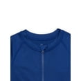 thumbnail image 2 of Wonder Nation Toddler Boys Zip Up Rash Guard with Long Sleeves, Sizes 12M-5T, 2 of 3