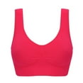 thumbnail image 1 of 3 Pack Seamless Sports Bra Wirefree Yoga Bra with Removable Pads for Women, 1 of 6