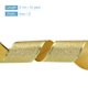 thumbnail image 2 of Cinta de poliéster navideña de 2" 10 yardas con brillo, borde de alambre dorado, fácil de moldear, manualidades de bricolaje en dorado, 2 of 7