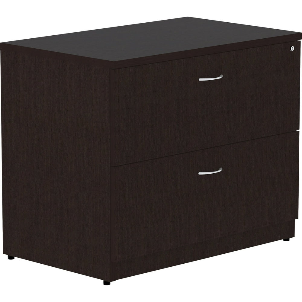 Lorell Essentials Espresso Laminate Lateral File, 2Drawer Walmart
