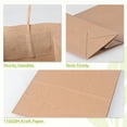 thumbnail image 3 of Bolsas de regalo Kraft Brothersbox pequeñas de papel marrón, 100 unidades, 13 x 8 x 21 cm, 3 of 9