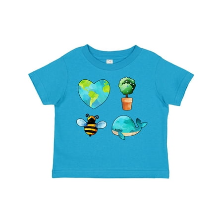 

Inktastic Earth Day Plant a Tree Save the Bees Save the Seas Love Your Mother Gift Toddler Boy or Toddler Girl T-Shirt