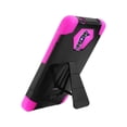 thumbnail image 2 of Zte Grand X Max 2 Hybrid Heavy Duty Case With Kickstand In Hot Pink Black, 2 of 4