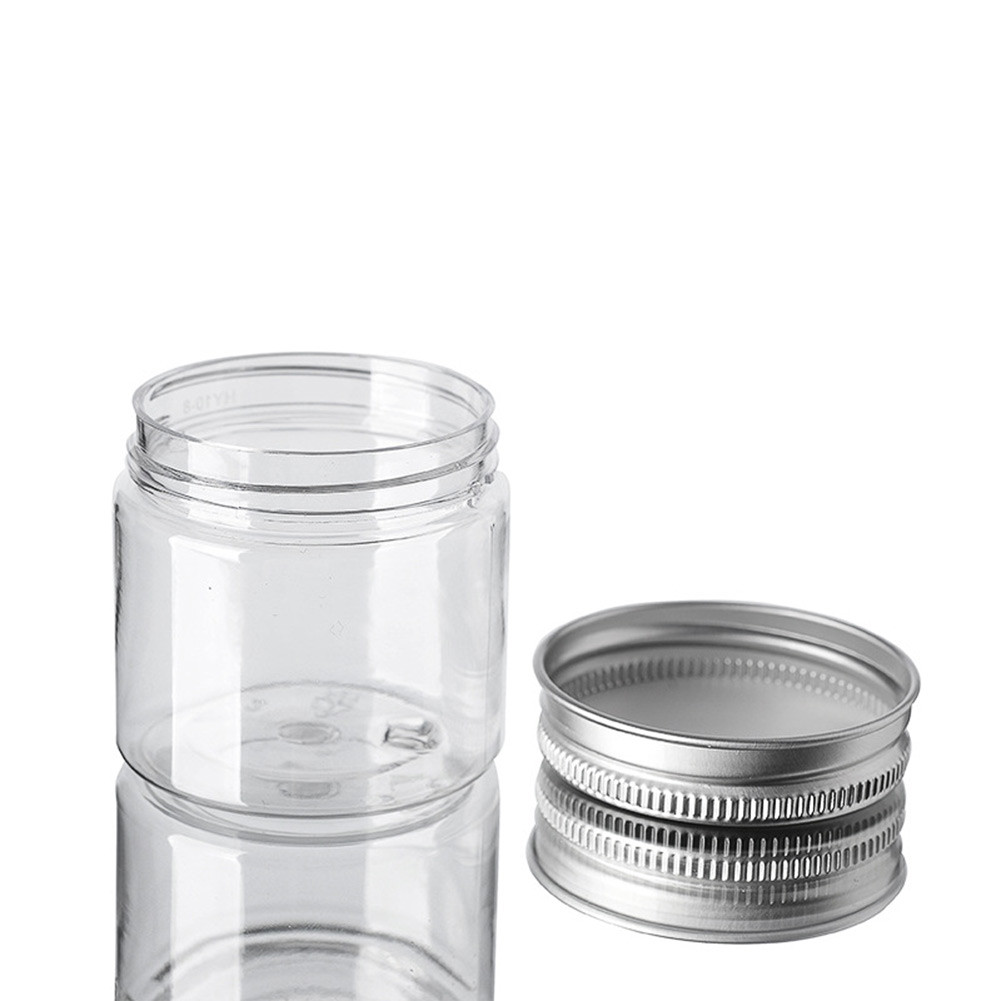10Pcs Storage Jars Clear Aluminum Cap Cosmetic Food Containers Travel Bottle
