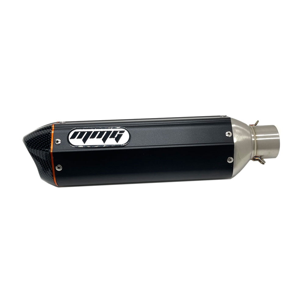 MMG Exhaust System Muffler for GY6 125cc 150cc 4 Stroke Scooters (Black Finish)