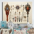 thumbnail image 2 of Designart "Symbols Sacred African Wall art I" African Metal Wall Art Prints, 2 of 5