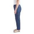 thumbnail image 5 of Turtle Bay New York Women's Elastic Stretch Waist Casual Denim Pull-on Cargo Pants, 5 of 6