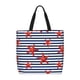 thumbnail image 1 of Fotbe Starfish Navy Blue Stripe Bolsa Tote con Estampado para Mujer, Bolsos con Cremallera, Bolsa de Hombro Casual de Gran Capacidad con Bolsillos Internos, 1 of 7