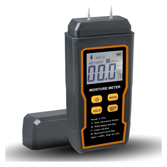 Wood Moisture Meter Humidity Detector Handheld Needle Moisture Detector For Firewood Wallpaper Drywall ,Easy Operate