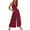 Red3, variant on Wozhidaoke Jumpsuits for Women Ladies Casual Jumpsuit Onesie Spaghetti Strap Loose Rompers for Women Wide Leg Pants for Women Red3 S