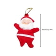 thumbnail image 6 of Lssam 6 Pc Small Santa Ornaments - Mini Santa Claus Tree Decor, Festive Hanging Baubles for Christmas Home and Office Parties, 6 of 8
