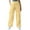 Yellow-01, variant on Ultrave Women's Baggy Cargo Pants with Pocket High Waisted Jogger Trouser Parachute Pant Y2K