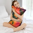 thumbnail image 3 of KLL Abstract Tree Castle Pattern Silk Pillowcase for Hair and Skin Standard Size 20"X 30" Soft Breathable Pillow Covers for Sleeping, 3 of 6