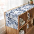 thumbnail image 6 of Table Runners 90 Inches Long Dress Scarves, Watercolor Forest Blue Farmhouse Coffee/Dining/Kitchen Table Runner for Living Room, Abstract Art Modern Trees 13x90 Inch, 6 of 9