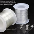 thumbnail image 4 of Clear Elastic Strap 6mm/10mm Width 2 Styles 30m Total Transparent Elastic Band High Flexibility Clear Elastic for DIY Shoulder Bra Clothes Sewing Project DIY, 4 of 8