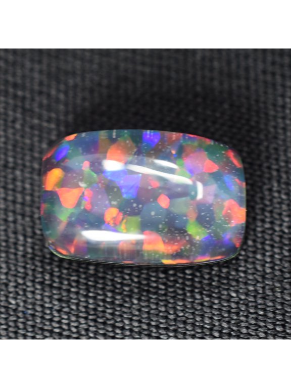 CERTIFIED Doublet Opal 2.85Ct Lab-Created Cushion Pendant Size Gemstone