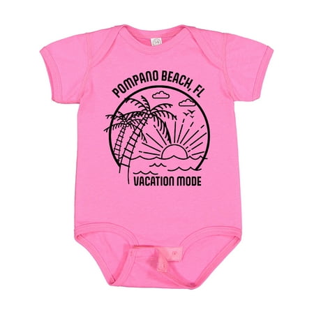 

Inktastic Summer Vacation Mode Pompano Beach Florida Boys or Girls Baby Bodysuit