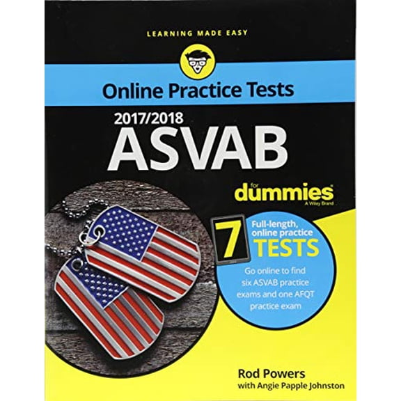 Pre-Owned 2017/2018 ASVAB for Dummies with Online Practice (Paperback) 1119365651 9781119365655
