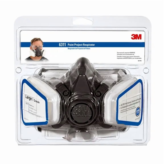 3M Paint Project Reusable Respirator (2-Pack) 6311P1-DC