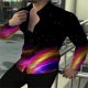 thumbnail image 1 of Camisa de moda para hombre con estampado floral rosa de alta calidad, suave y cómoda, nueva venta caliente 2024, tops de solapa para hombre de tamaño europeo, 1 of 6