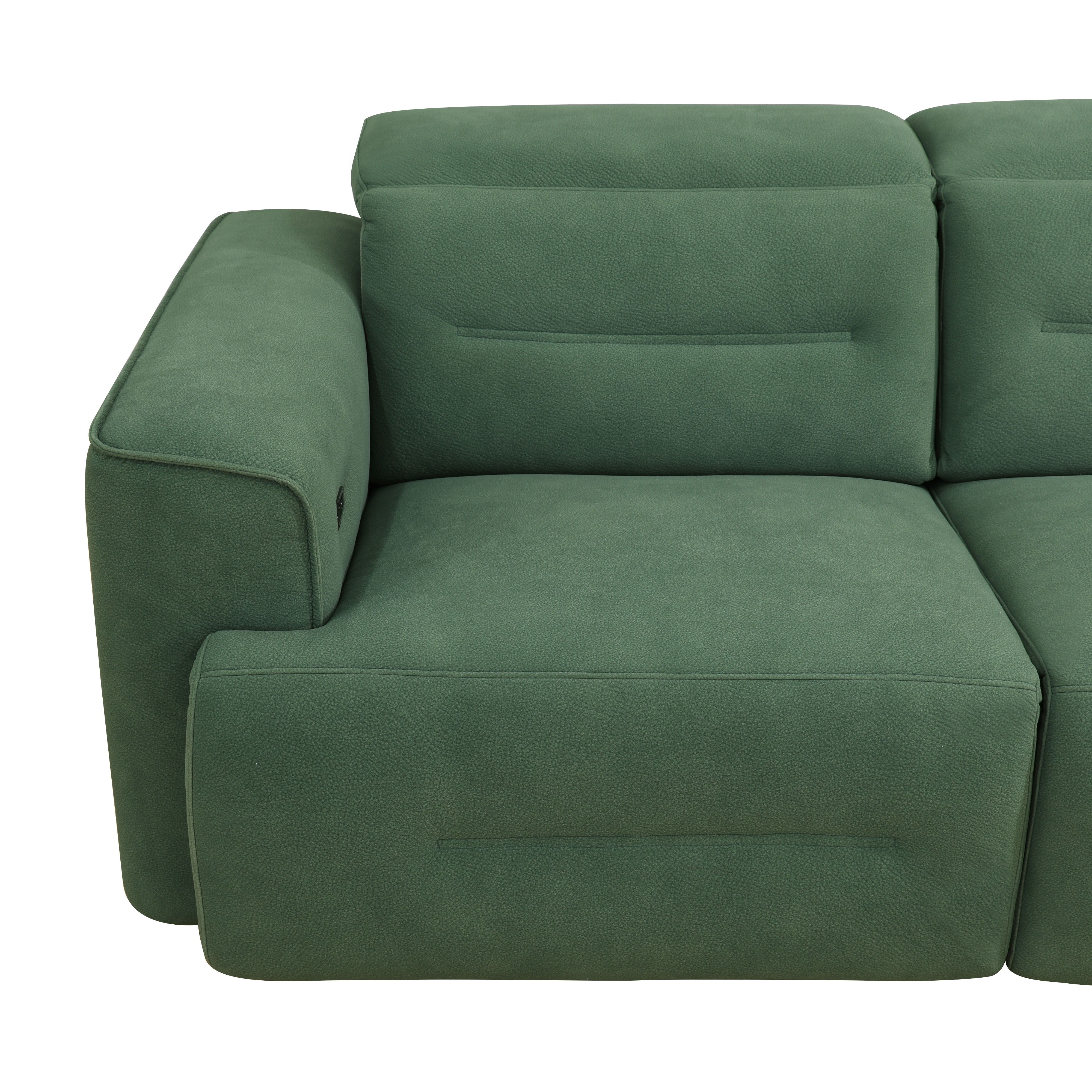 MAYEERTY 4-Seater Intelligent Recliner Sofa Set, Non-Pilling Fabric with Adjustable Headrest for Modern Family Living Rooms