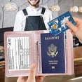 thumbnail image 6 of HEJULIK Passport and Vaccine Card Holder Combo, Cover Case with CDC Vaccination Card Slot, Leather Travel Documents Organizer Protector for Women and Men, 6 of 6