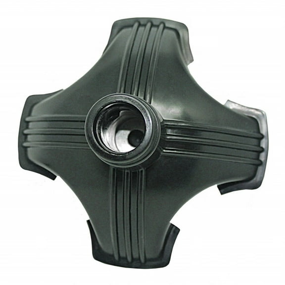 Cane Tip - Self Standing Quad Base Replacement for Most Walking Canes,Walking Sticks,Folding Canes or Offset Quad Pod or Tripod Canes - 4 Prong Rubber Cane Foot Pad (Black)