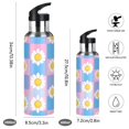thumbnail image 2 of Yayeee 20oz Insulated Water Bottle Double Wall Stainless Steel with Flip Straw Lid, Playful Daisy, 2 of 7