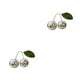 thumbnail image 4 of Bearachild Cereza bolas de discoteca decoración moderna seta Kawaii doble bola de espejo círculo de cristal sala de estar decoración del hogar Type3 NO3, 4 of 6