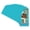 Aquamarine Blue, variant on Fountain Blue Picture Frame Mat for 8x16 Frames - Oval Opening for 6x12 Photos - 1 Mat
