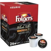 Folgers Black Silk Coffee, Keurig? K-Cup? Pods, Dark Roast, 24/Box (6662)