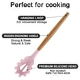thumbnail image 3 of Utensilios de cocina de silicona para cocina, juego de utensilios de cocina de 2 piezas, utensilios de cocina de madera fáciles de limpiar Namotu CPB-US-YYM865-4, 3 of 5