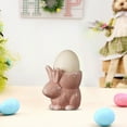 thumbnail image 3 of WYBXZ Ceramic Eggs Cup, Easter Bunny Porcelain Eggs Cup, Rabbits Ceramic Eggs Cup Desktop Home Decor, Cute Fresh Decorative Table Top Living Room Dining Room Tableware, 3 of 6