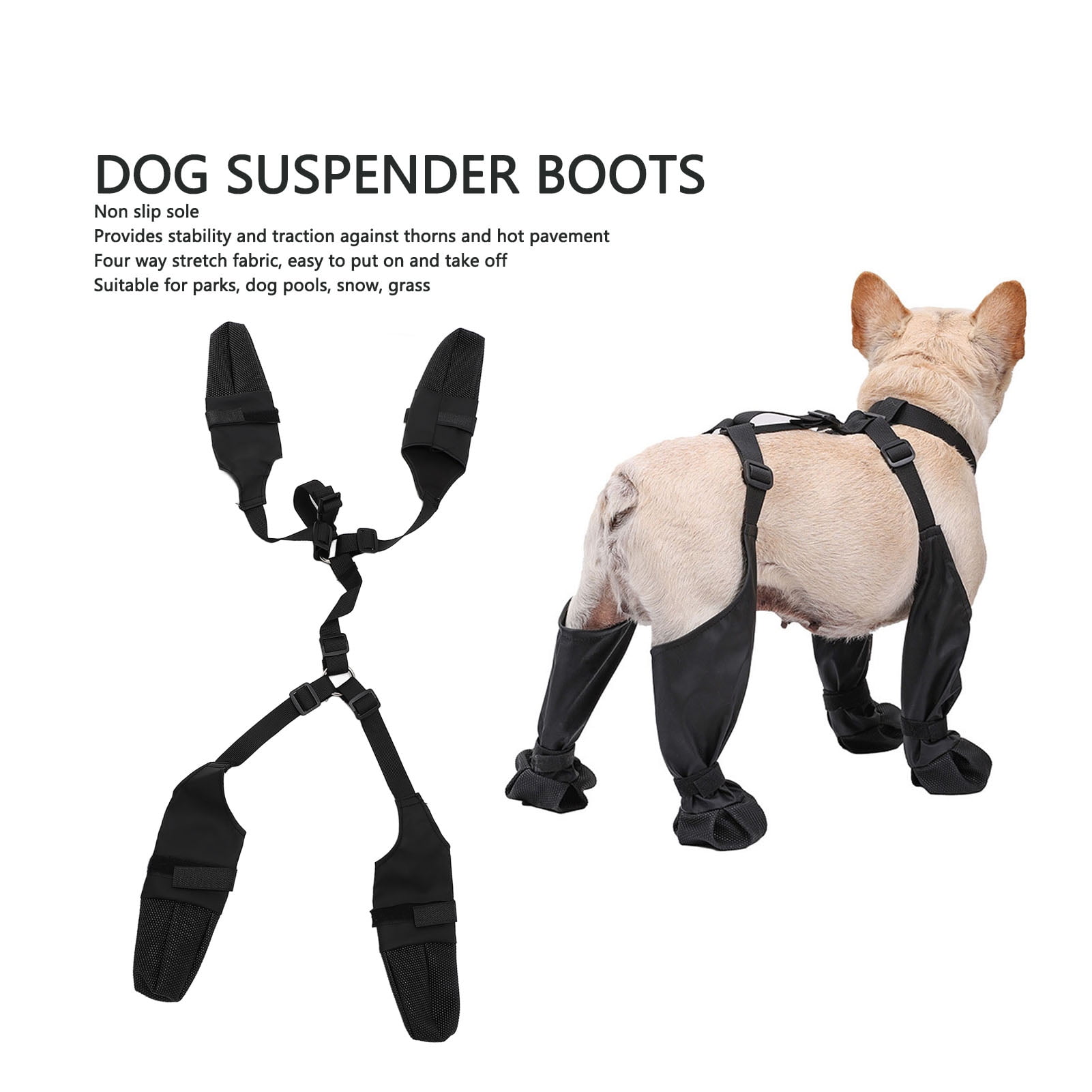 Waterproof Dog Boots, Dog Paws Protector for Small Medium Dogs - Main Image