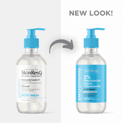 SkinResQ 2% Niacinamide Serum + Chamomile Smoothing Body Wash, Hydrating & Calming Cleanser, 16 fl oz Pump