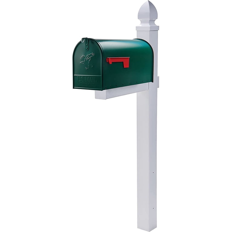 Piazza, Mailbox, Green, Rural Size, 10.547