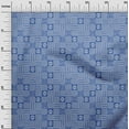 thumbnail image 2 of oneOone Cotton Poplin Medium Blue2 Fabric Geometric African Fabric For Sewing Printed Craft Fabric By The Yard 42 Inch Wide, 2 of 4