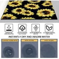 thumbnail image 6 of Sunflower Kitchen Decor Rug Set of 2, Farmhouse Country Kitchen Rugs and Mats Non Slip Washable, Absorbent Diatom Kitchen Accessories Decor Floor Mat 17"x47"+17"x30", 6 of 6