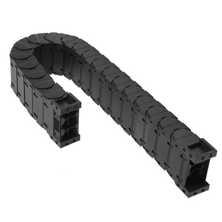 

Drag Chain Bridge Drag Chain High-Speed Stable Cable Drag Chain 1Meter/0.7 Meters For Low Noise Series -25~100 Degrees Celsius Nylon 66 Towlines Removable Assembly D25 X 25 D25