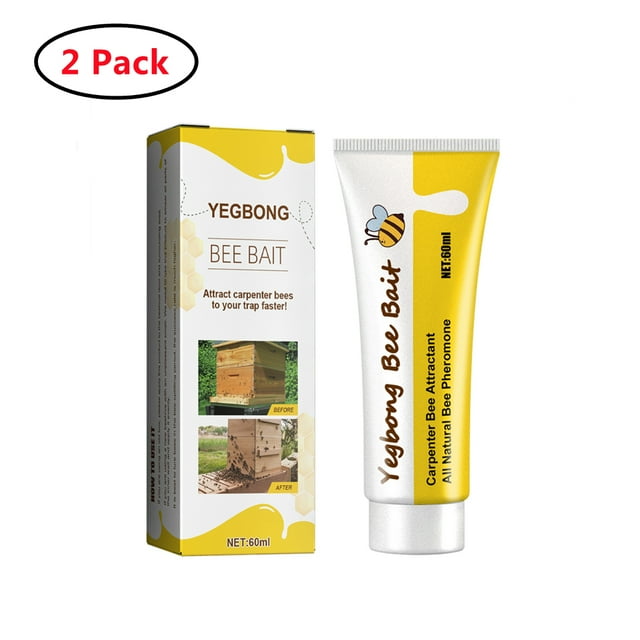 2 Pack Bee Trap Bait, Bee lure Updated Formula, Attract Wood Boring