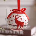 thumbnail image 3 of 1 pieza de bolas navideñas pintadas de 8 cm, adornos colgantes para fiestas de Navidad, regalos de Año Nuevo, decoraciones para el hogar, colgantes para árboles de Navidad, 3 of 5